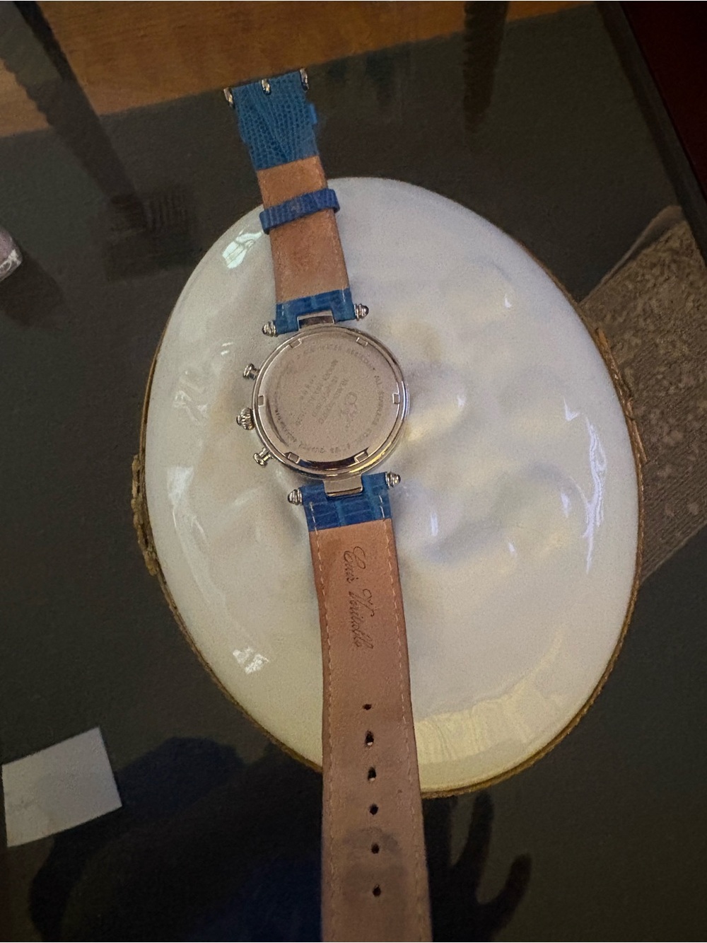 Klaus-Kobec of London Watch. Beautiful blue leather band , like new. - Picture 6 of 8